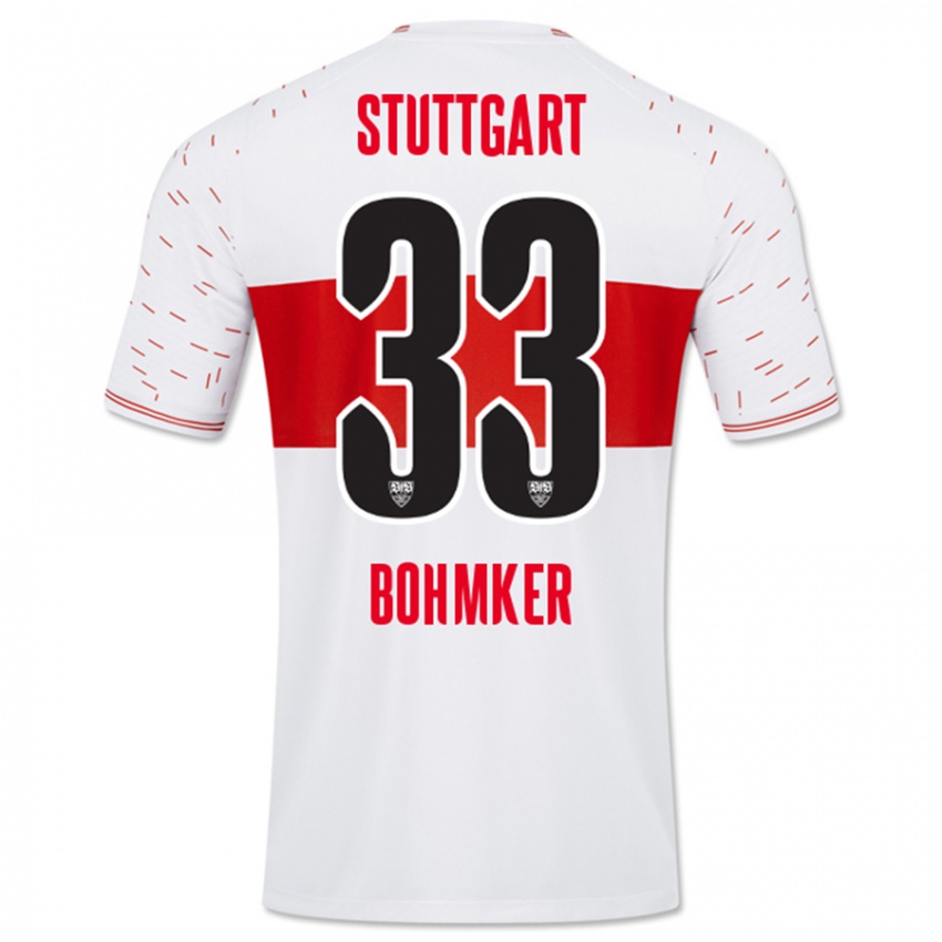 Enfant Maillot Finn Böhmker #33 Blanc Tenues Domicile 2023/24 T-Shirt Suisse