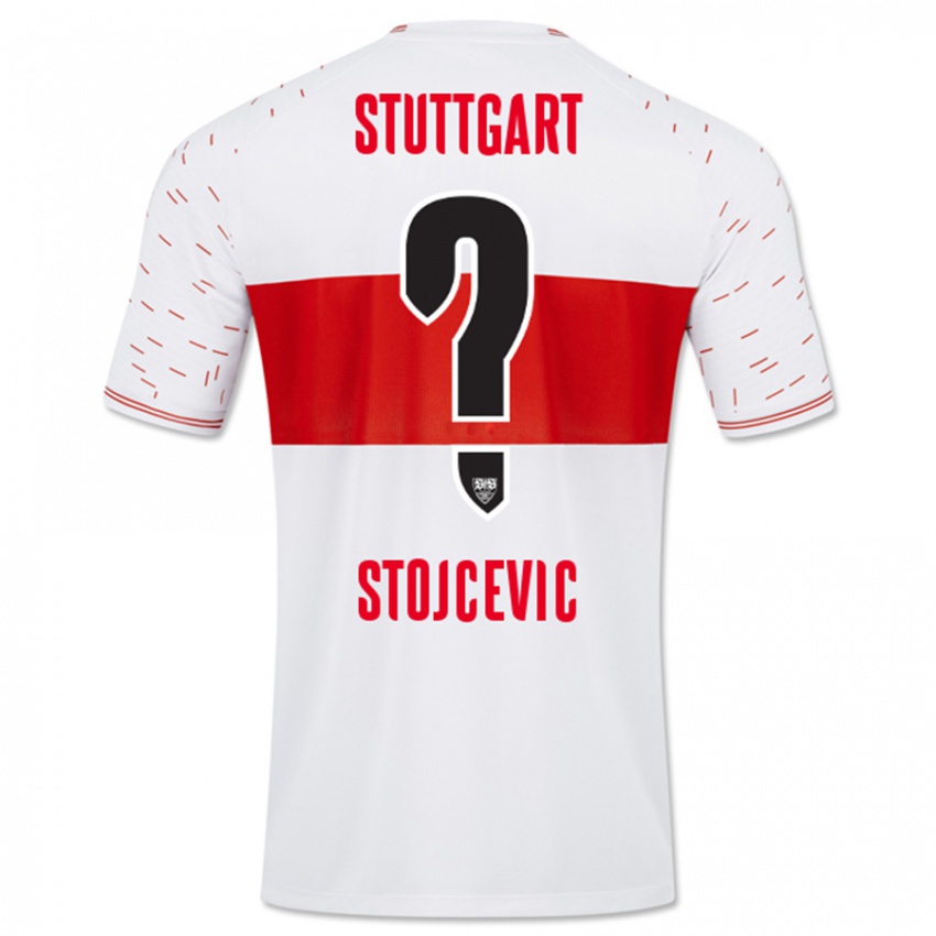 Enfant Maillot Martin Stojcevic #0 Blanc Tenues Domicile 2023/24 T-Shirt Suisse