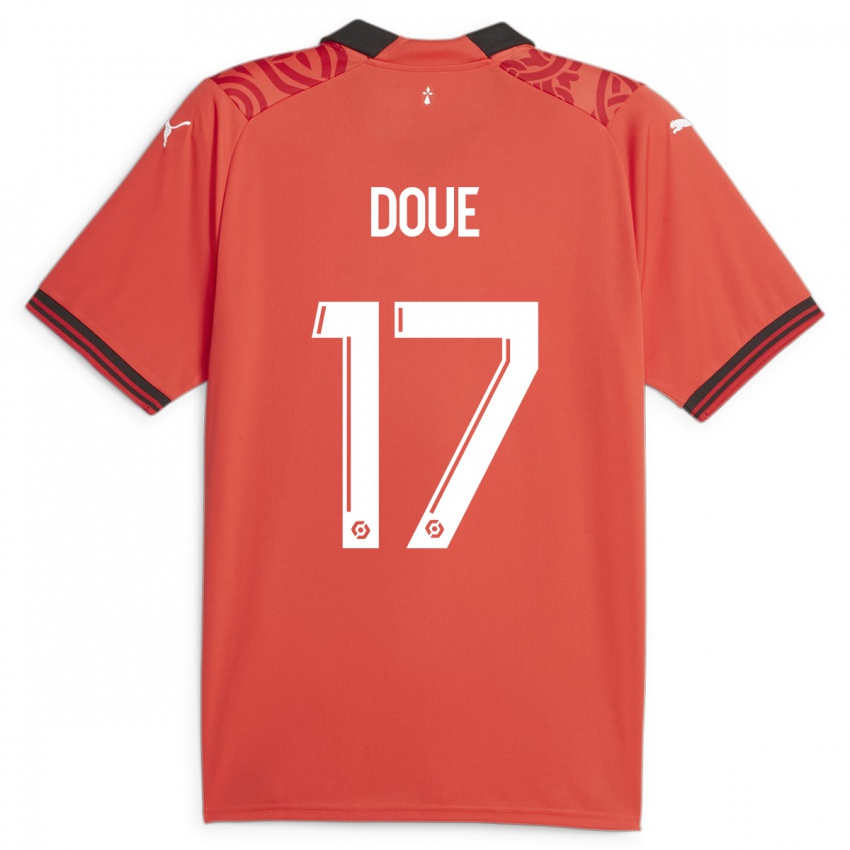Kinder Guéla Doué #17 Rot Heimtrikot Trikot 2023/24 T-Shirt Schweiz