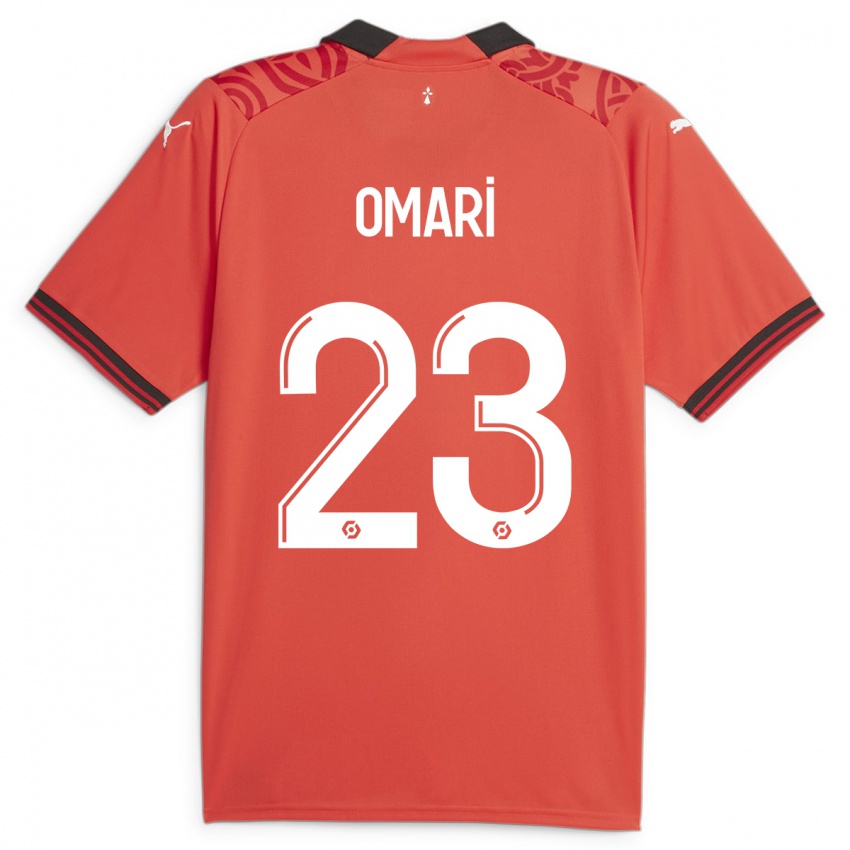 Enfant Maillot Warmed Omari #23 Rouge Tenues Domicile 2023/24 T-Shirt Suisse