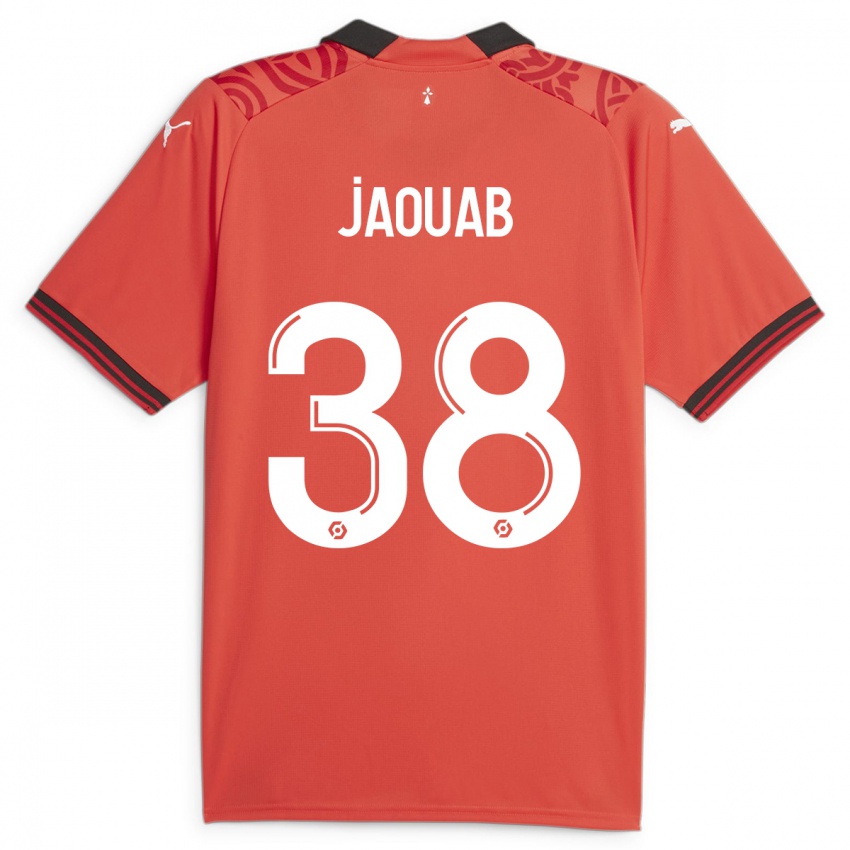Enfant Maillot Mohamed Jaouab #38 Rouge Tenues Domicile 2023/24 T-Shirt Suisse