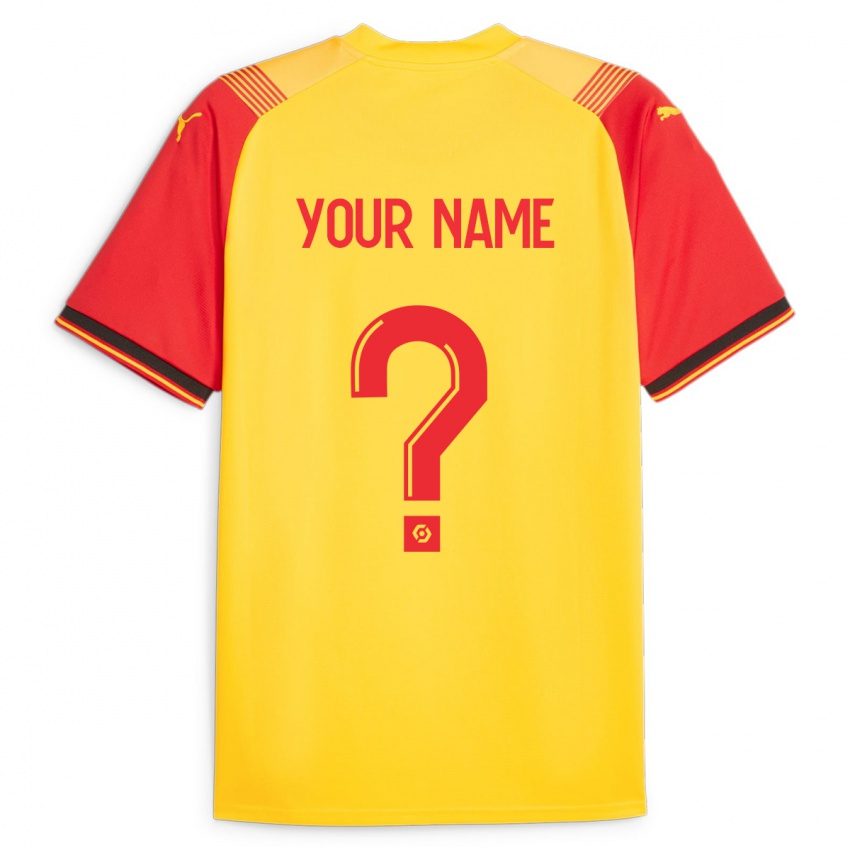 Enfant Maillot Votre Nom #0 Jaune Tenues Domicile 2023/24 T-Shirt Suisse