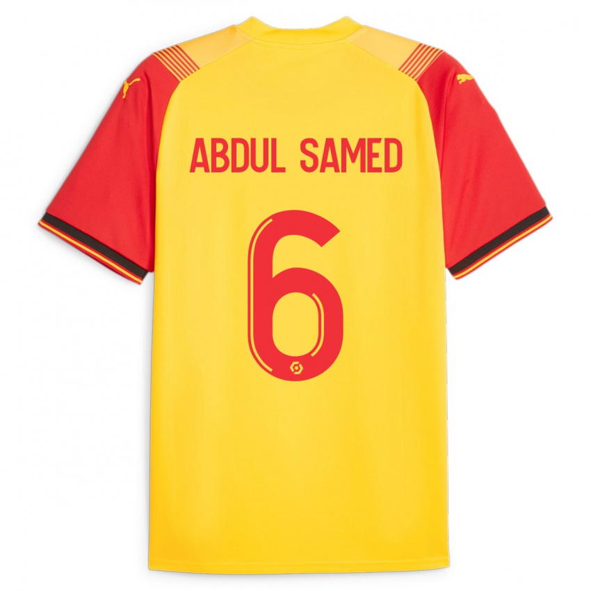 Enfant Maillot Salis Abdul Samed #6 Jaune Tenues Domicile 2023/24 T-Shirt Suisse