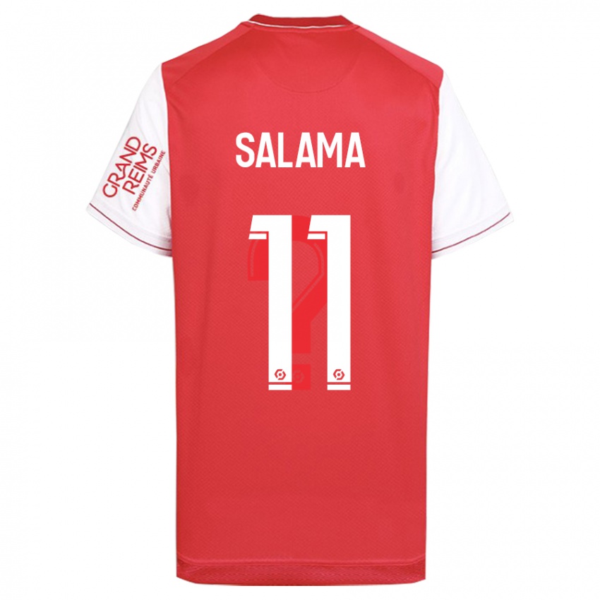 Enfant Maillot Amine Salama #11 Rouge Tenues Domicile 2023/24 T-Shirt Suisse