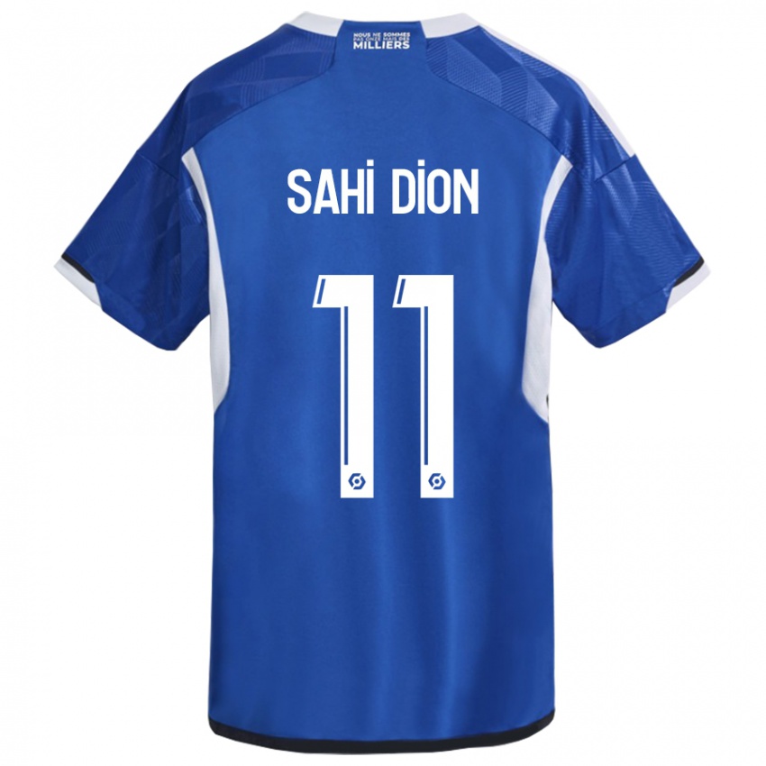 Enfant Maillot Moïse Sahi Dion #11 Bleu Tenues Domicile 2023/24 T-Shirt Suisse