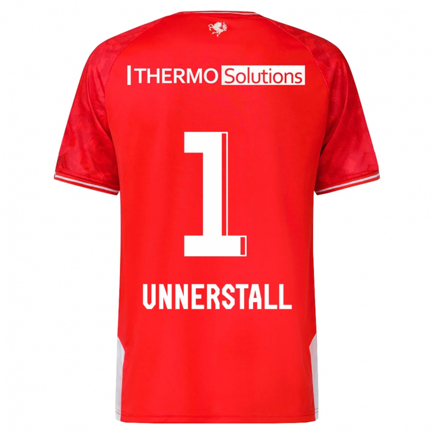 Enfant Maillot Lars Unnerstall #1 Rouge Tenues Domicile 2023/24 T-Shirt Suisse