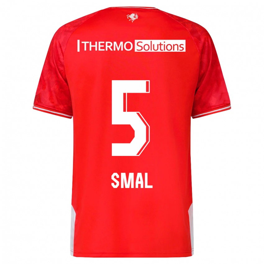 Enfant Maillot Gijs Smal #5 Rouge Tenues Domicile 2023/24 T-Shirt Suisse