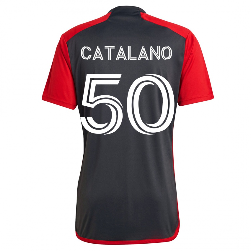 Enfant Maillot Gianluca Catalano #50 Gris Tenues Domicile 2023/24 T-Shirt Suisse