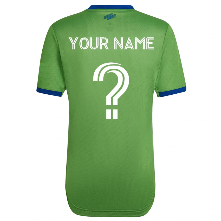 Enfant Maillot Votre Nom #0 Vert Tenues Domicile 2023/24 T-Shirt Suisse