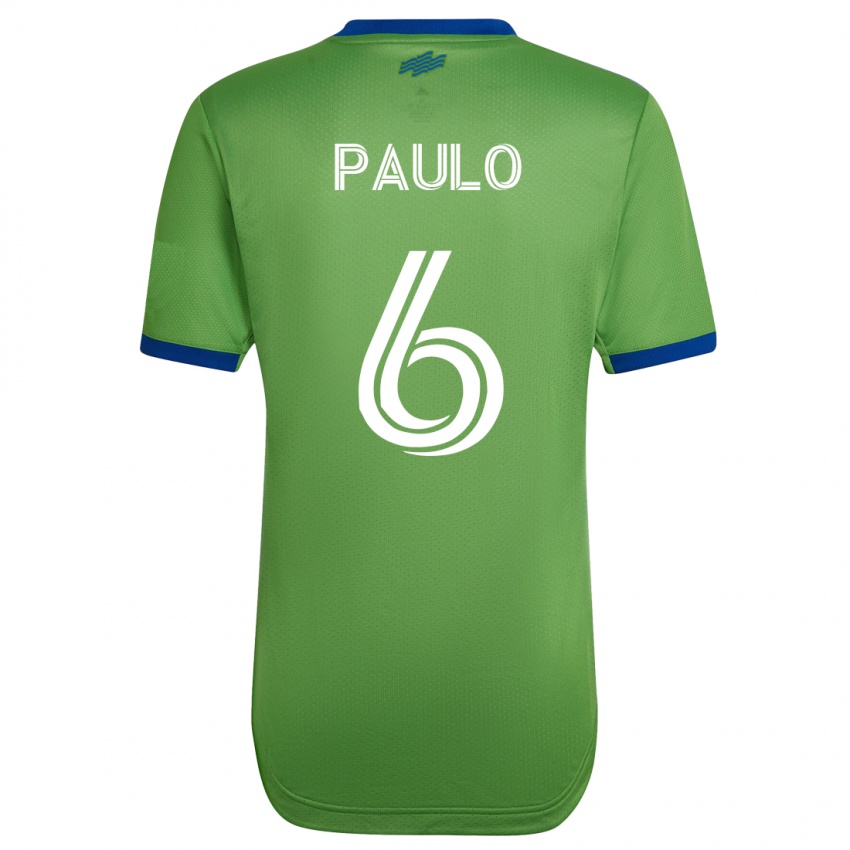 Enfant Maillot João Paulo #6 Vert Tenues Domicile 2023/24 T-Shirt Suisse