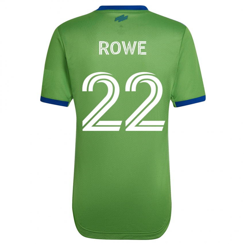 Enfant Maillot Kelyn Rowe #22 Vert Tenues Domicile 2023/24 T-Shirt Suisse