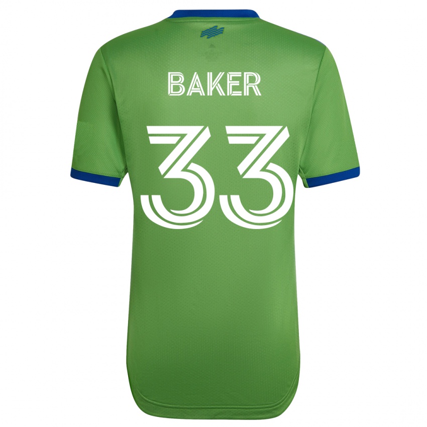 Enfant Maillot Cody Baker #33 Vert Tenues Domicile 2023/24 T-Shirt Suisse