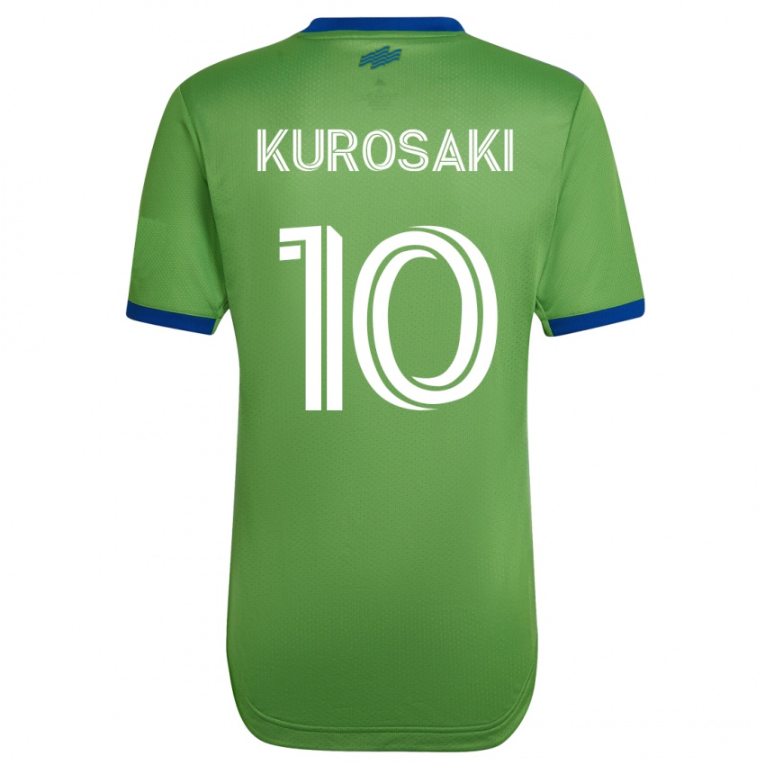 Kinder Yuuka Kurosaki #10 Grün Heimtrikot Trikot 2023/24 T-Shirt Schweiz