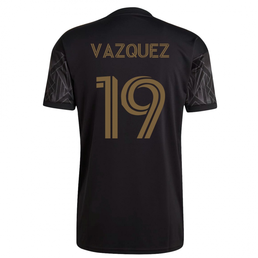 Enfant Maillot Favian Vazquez #19 Noir Tenues Domicile 2023/24 T-Shirt Suisse