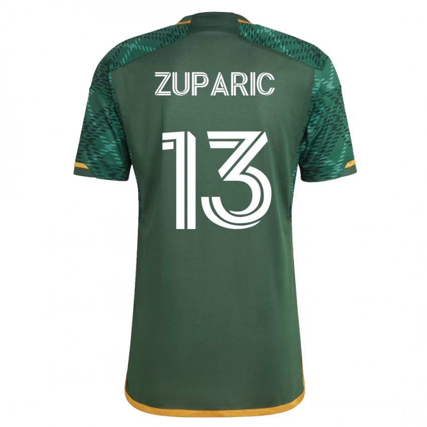 Enfant Maillot Dario Zuparic #13 Vert Tenues Domicile 2023/24 T-Shirt Suisse