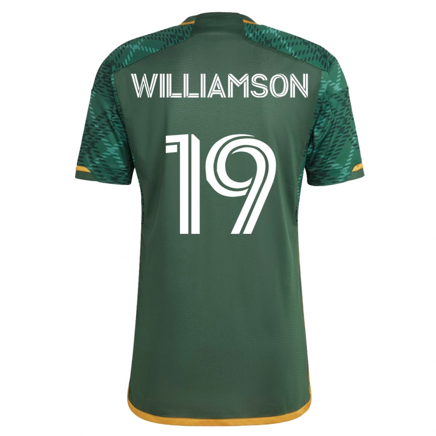 Enfant Maillot Eryk Williamson #19 Vert Tenues Domicile 2023/24 T-Shirt Suisse
