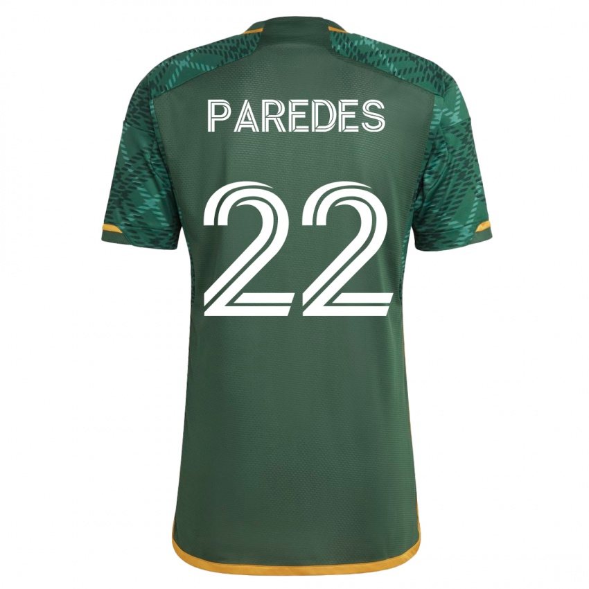 Enfant Maillot Cristhian Paredes #22 Vert Tenues Domicile 2023/24 T-Shirt Suisse