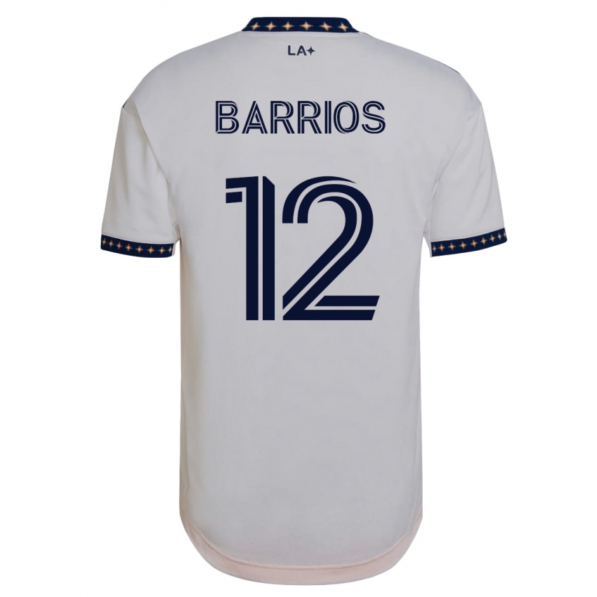 Enfant Maillot Michael Barrios #12 Blanc Tenues Domicile 2023/24 T-Shirt Suisse