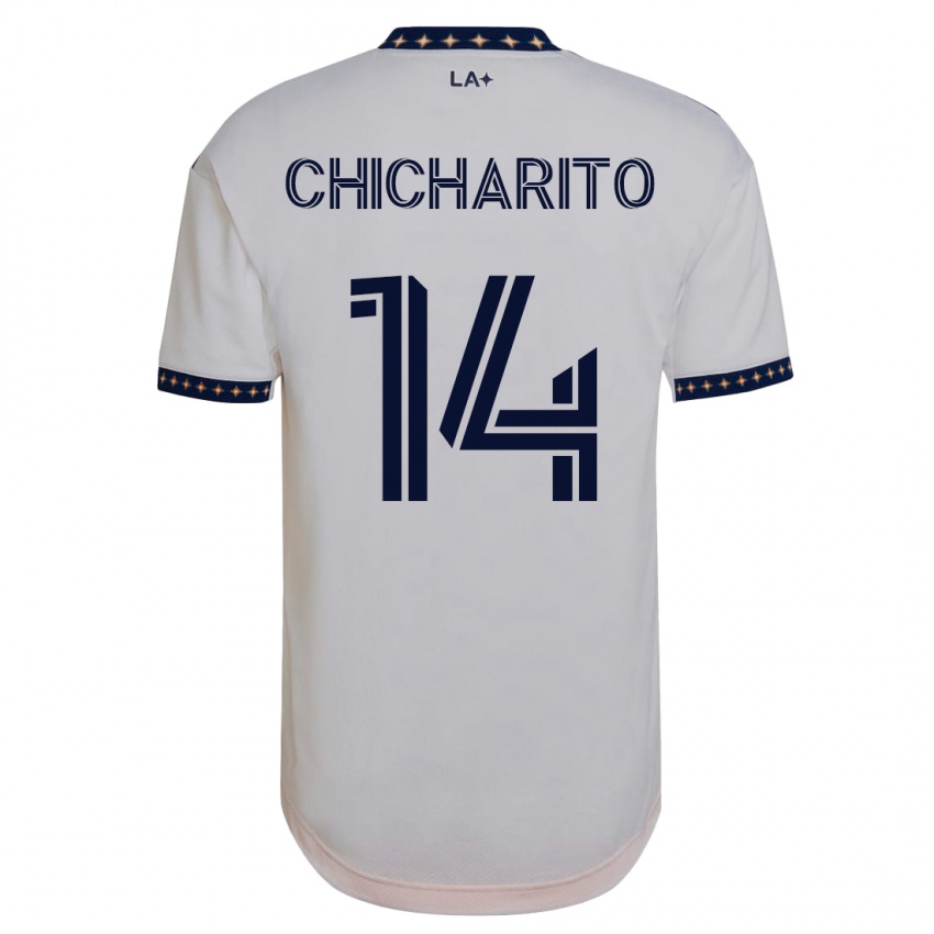 Enfant Maillot Chicharito #14 Blanc Tenues Domicile 2023/24 T-Shirt Suisse