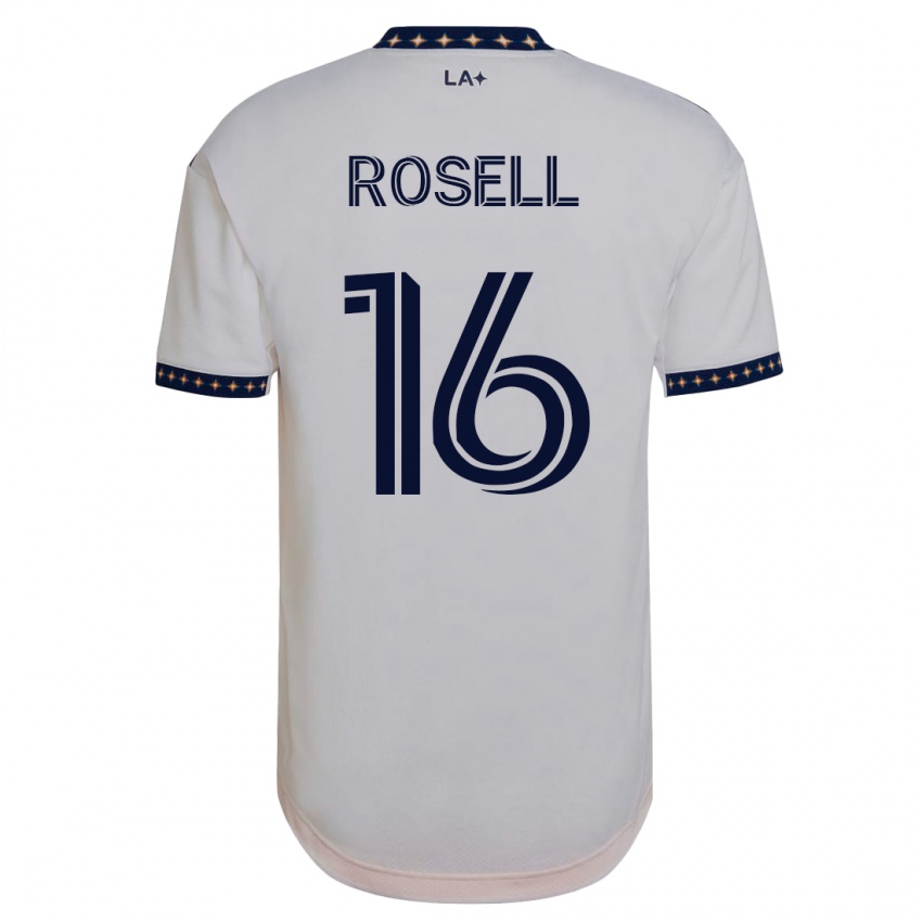 Enfant Maillot Uri Rosell #16 Blanc Tenues Domicile 2023/24 T-Shirt Suisse