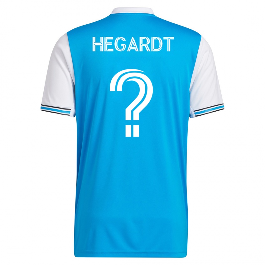 Enfant Maillot Chris Hegardt #0 Bleu Tenues Domicile 2023/24 T-Shirt Suisse