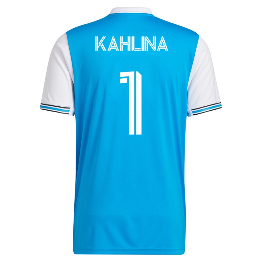 Enfant Maillot Kristijan Kahlina #1 Bleu Tenues Domicile 2023/24 T-Shirt Suisse
