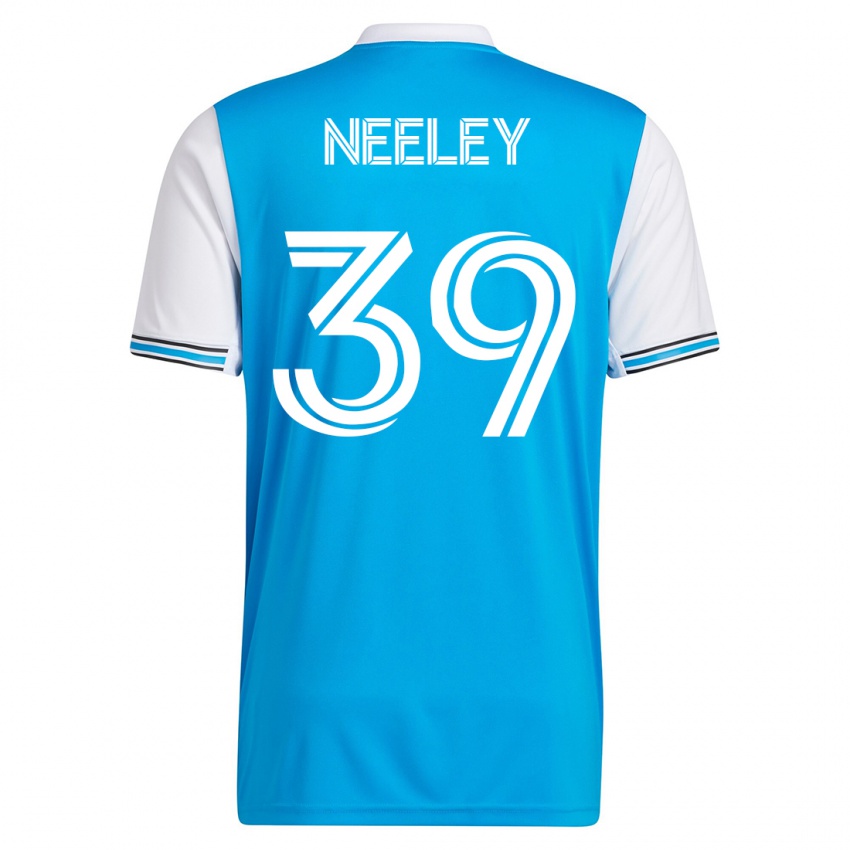 Kinder Jack Neeley #39 Blau Heimtrikot Trikot 2023/24 T-Shirt Schweiz