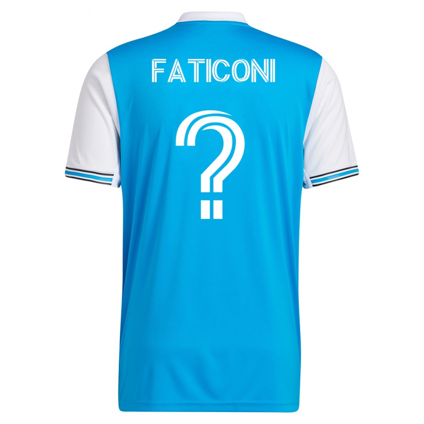 Kinder Trey Faticoni #0 Blau Heimtrikot Trikot 2023/24 T-Shirt Schweiz