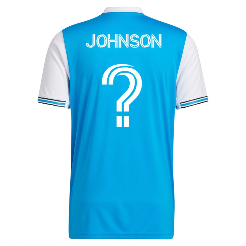 Kinder Tate Johnson #0 Blau Heimtrikot Trikot 2023/24 T-Shirt Schweiz