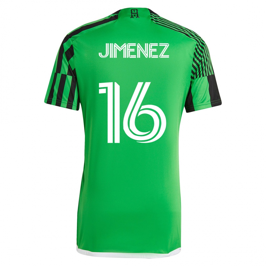 Kinder Héctor Jiménez #16 Grün Schwarz Heimtrikot Trikot 2023/24 T-Shirt Schweiz