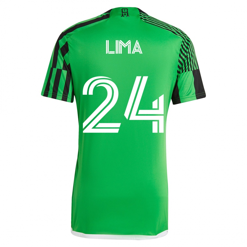 Kinder Nick Lima #24 Grün Schwarz Heimtrikot Trikot 2023/24 T-Shirt Schweiz