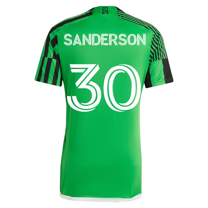 Kinder Spencer Sanderson #30 Grün Schwarz Heimtrikot Trikot 2023/24 T-Shirt Schweiz