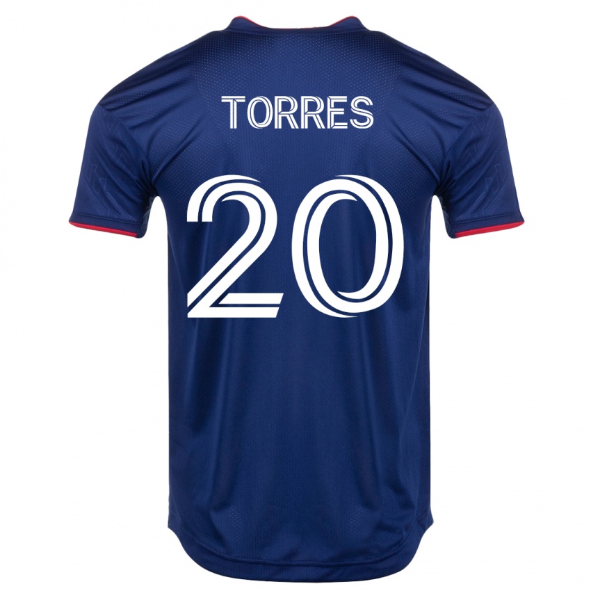 Enfant Maillot Jairo Torres #20 Marin Tenues Domicile 2023/24 T-Shirt Suisse