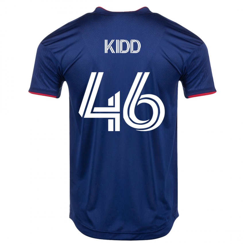 Enfant Maillot Matteo Kidd #46 Marin Tenues Domicile 2023/24 T-Shirt Suisse