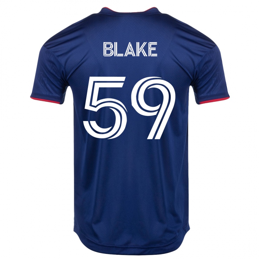 Enfant Maillot Romain Blake #59 Marin Tenues Domicile 2023/24 T-Shirt Suisse