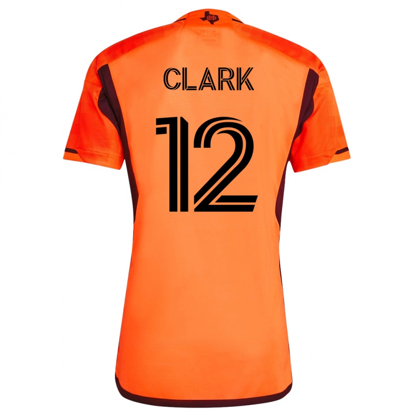Kinder Steve Clark #12 Orangefarben Heimtrikot Trikot 2023/24 T-Shirt Schweiz