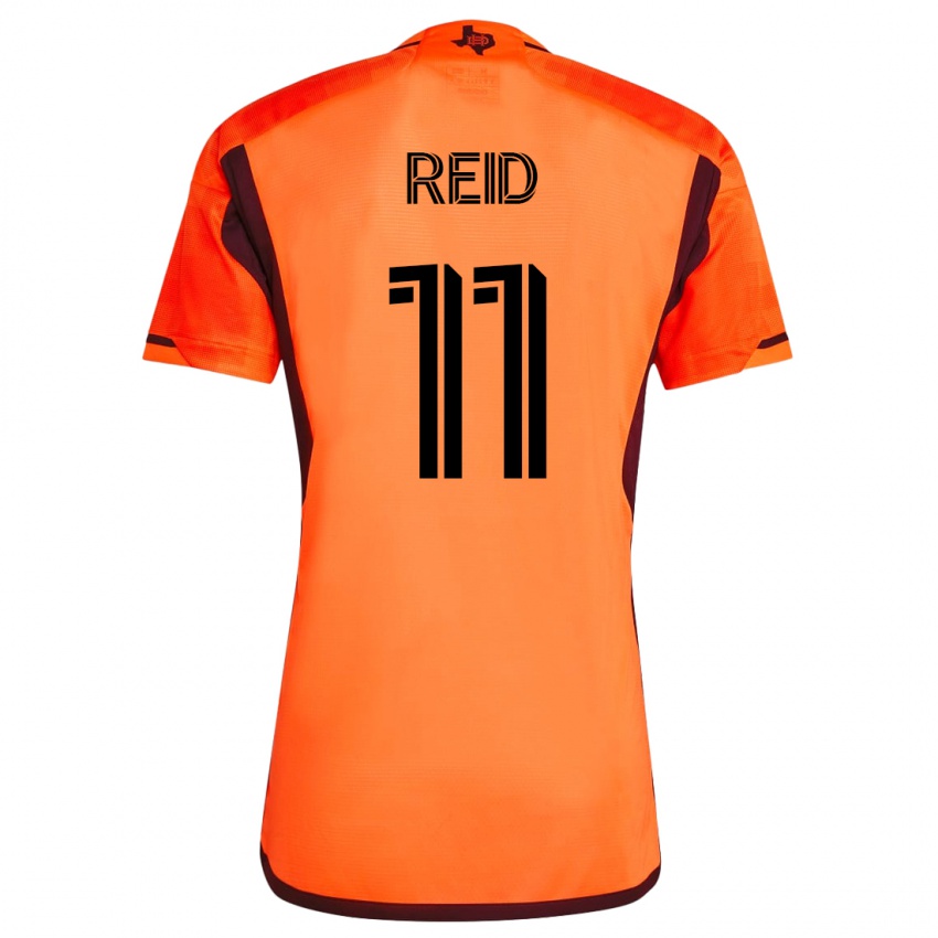 Kinder Isaiah Reid #11 Orangefarben Heimtrikot Trikot 2023/24 T-Shirt Schweiz