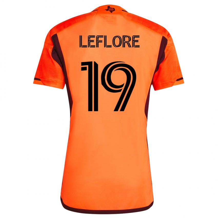 Kinder Isaiah Leflore #19 Orangefarben Heimtrikot Trikot 2023/24 T-Shirt Schweiz