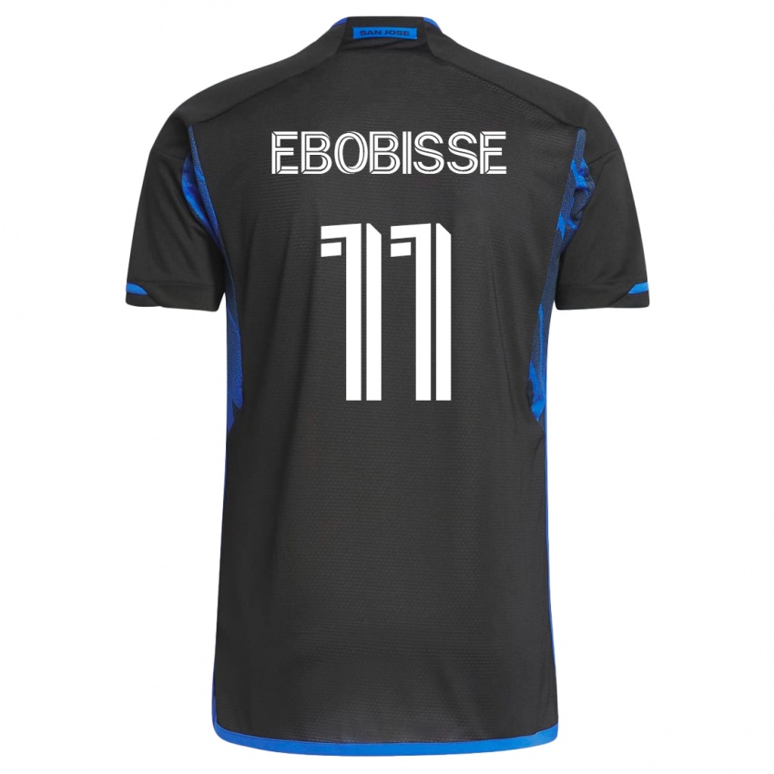 Enfant Maillot Jeremy Ebobisse #11 Bleu Noir Tenues Domicile 2023/24 T-Shirt Suisse