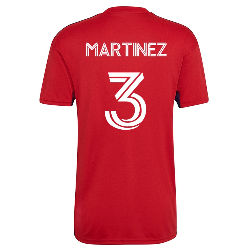 Enfant Maillot José Antonio Martínez #3 Rouge Tenues Domicile 2023/24 T-Shirt Suisse