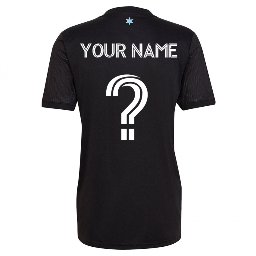 Enfant Maillot Votre Nom #0 Noir Tenues Domicile 2023/24 T-Shirt Suisse