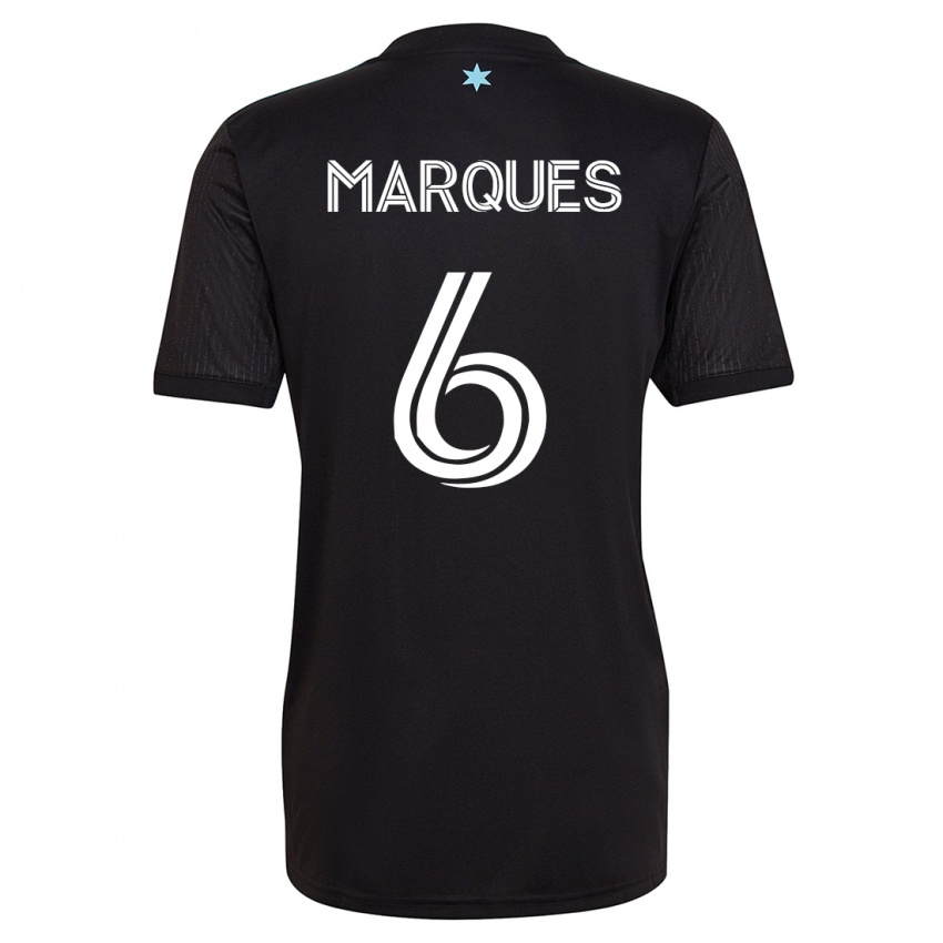 Enfant Maillot Mikael Marqués #6 Noir Tenues Domicile 2023/24 T-Shirt Suisse