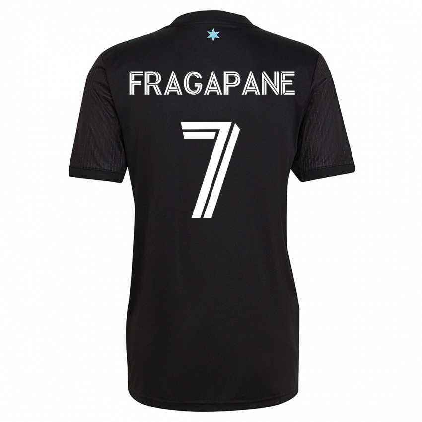 Enfant Maillot Franco Fragapane #7 Noir Tenues Domicile 2023/24 T-Shirt Suisse