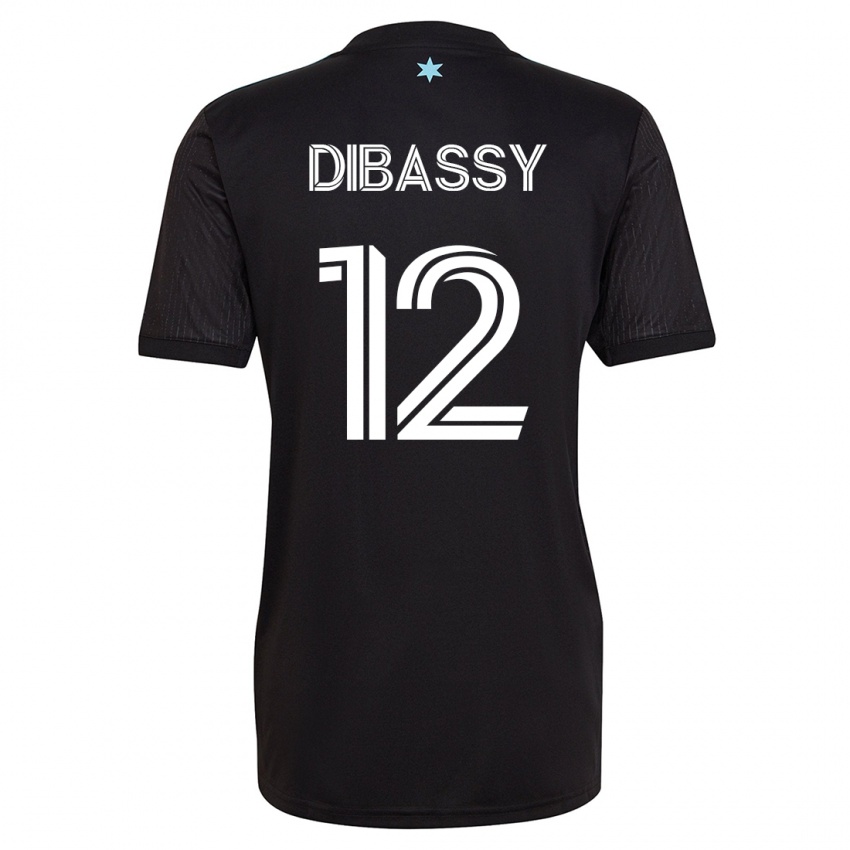 Enfant Maillot Bakaye Dibassy #12 Noir Tenues Domicile 2023/24 T-Shirt Suisse