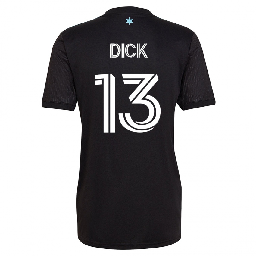Enfant Maillot Eric Dick #13 Noir Tenues Domicile 2023/24 T-Shirt Suisse