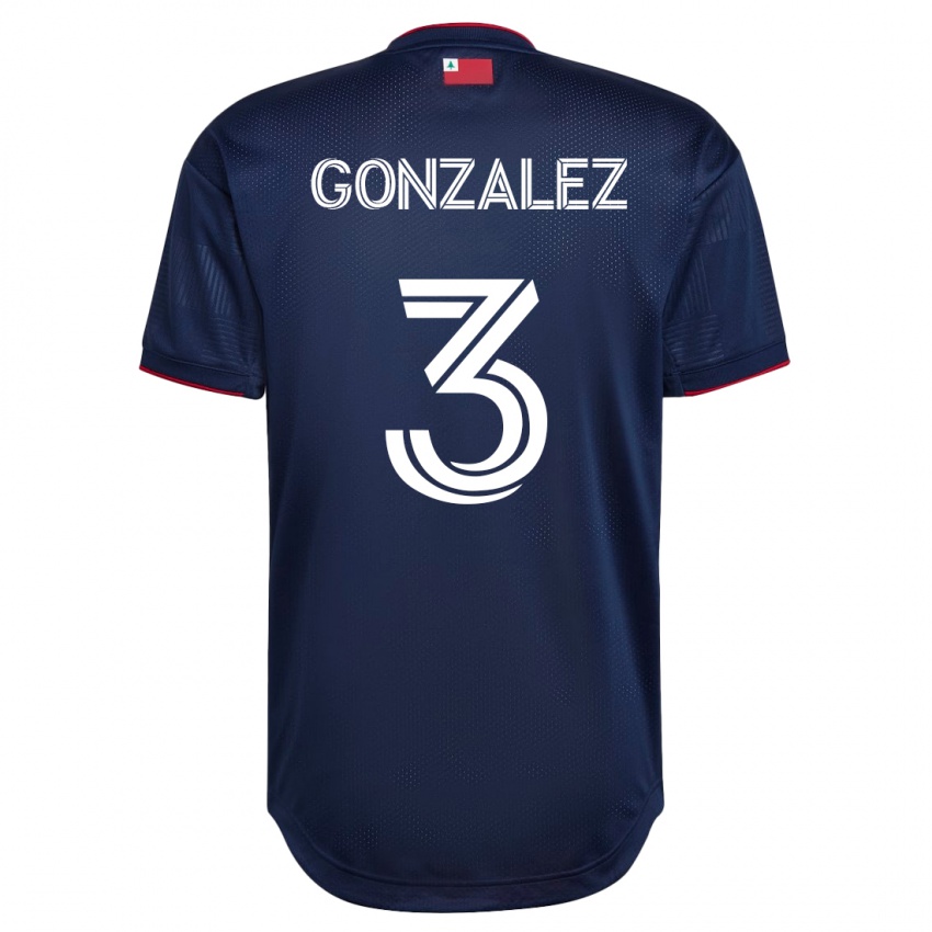 Enfant Maillot Omar González #3 Marin Tenues Domicile 2023/24 T-Shirt Suisse