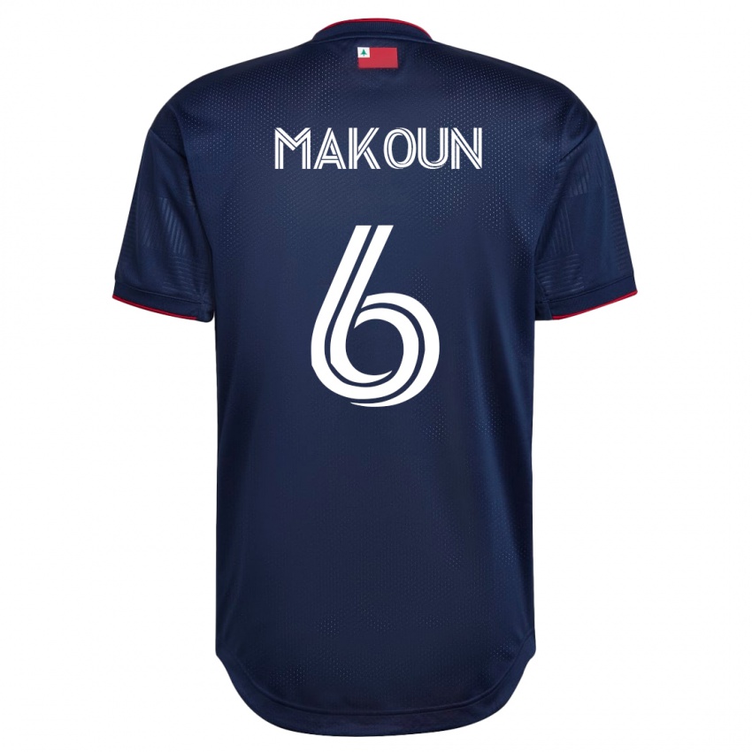 Enfant Maillot Christian Makoun #6 Marin Tenues Domicile 2023/24 T-Shirt Suisse