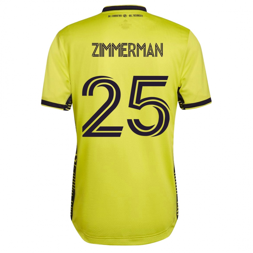 Kinder Walker Zimmerman #25 Gelb Heimtrikot Trikot 2023/24 T-Shirt Schweiz