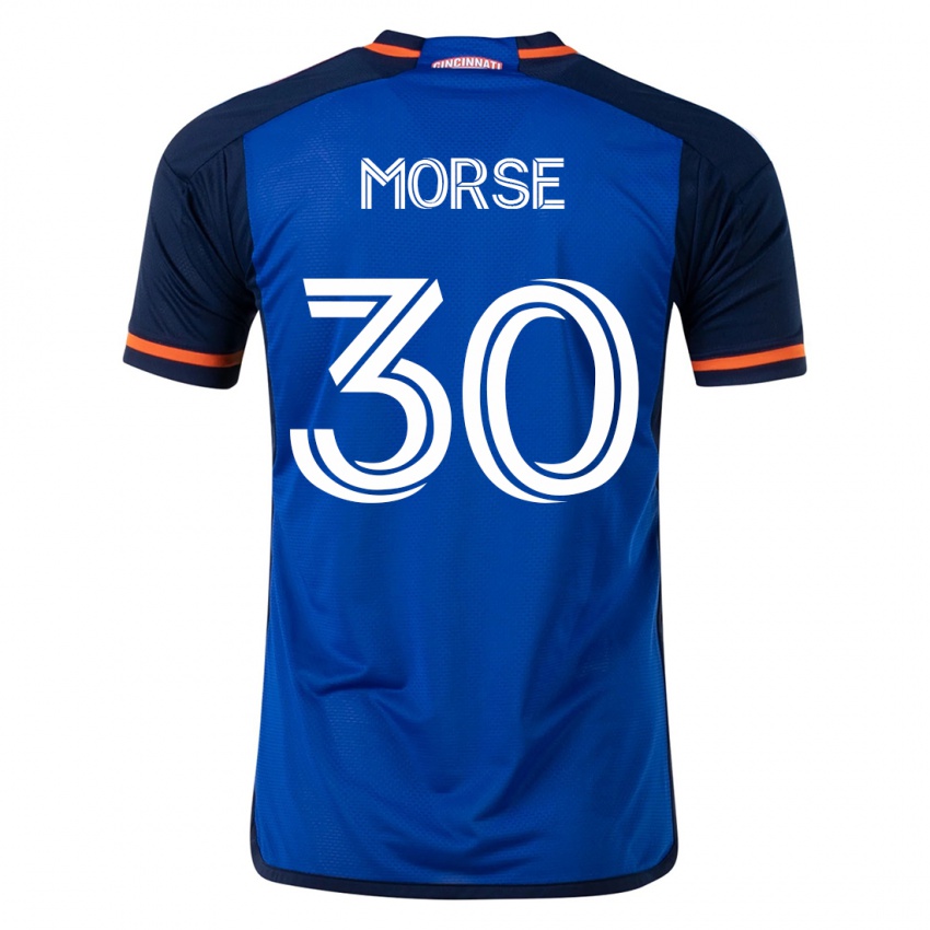 Enfant Maillot Hunter Morse #30 Bleu Tenues Domicile 2023/24 T-Shirt Suisse
