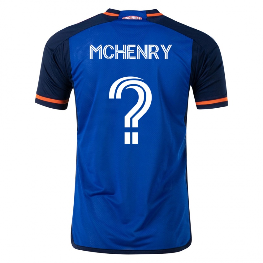 Enfant Maillot Nicholas Mchenry #0 Bleu Tenues Domicile 2023/24 T-Shirt Suisse